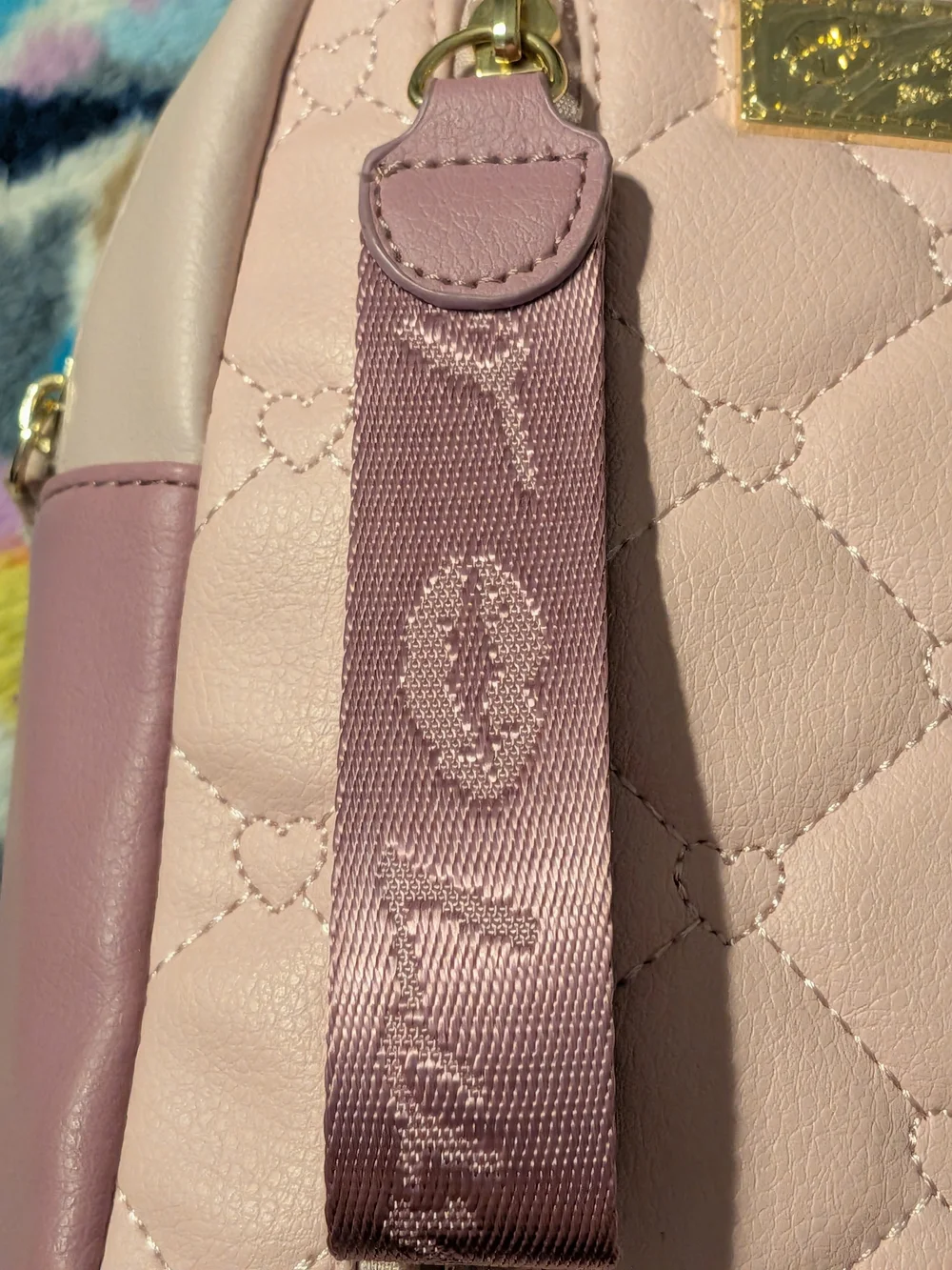 Betsey Johnson Pink Quilted Mini Backpack Crossbody